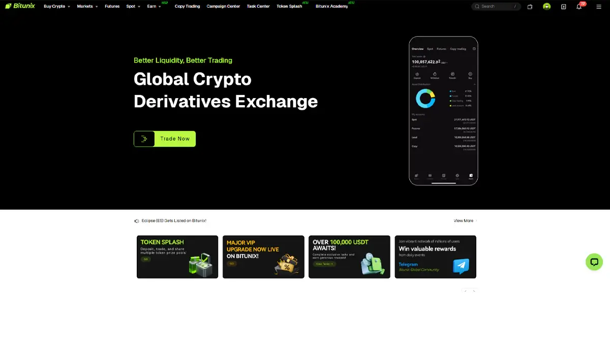 صفحه اصلی صرافی بیت یونیکس