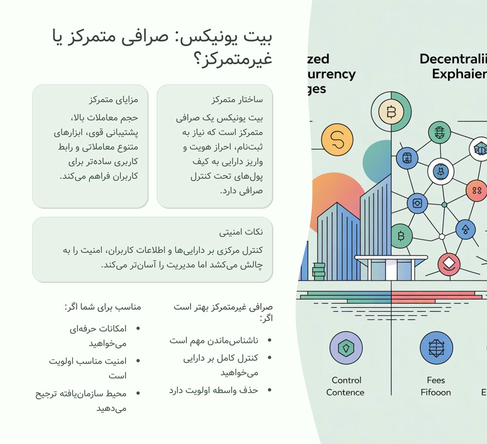 بیت یونیکس: صرافی متمرکز یا غیرمتمرکز؟ 