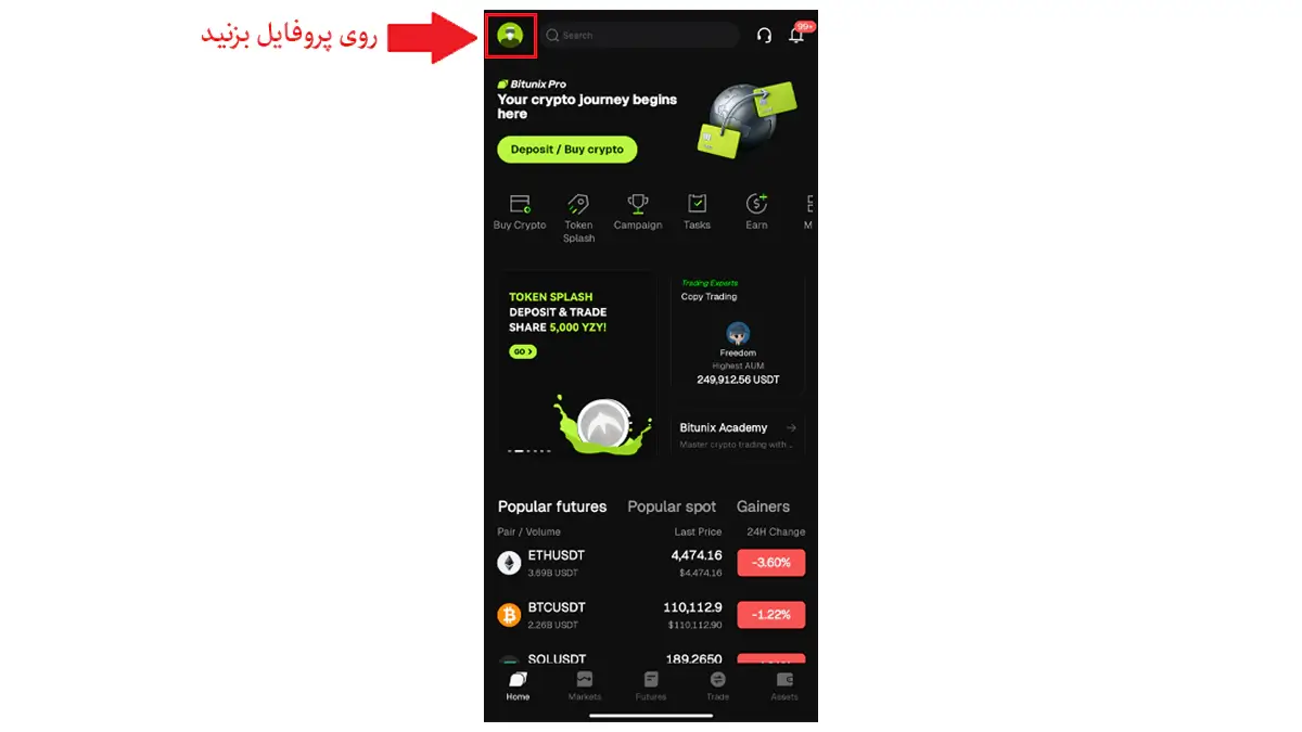 ورود به پروفایل