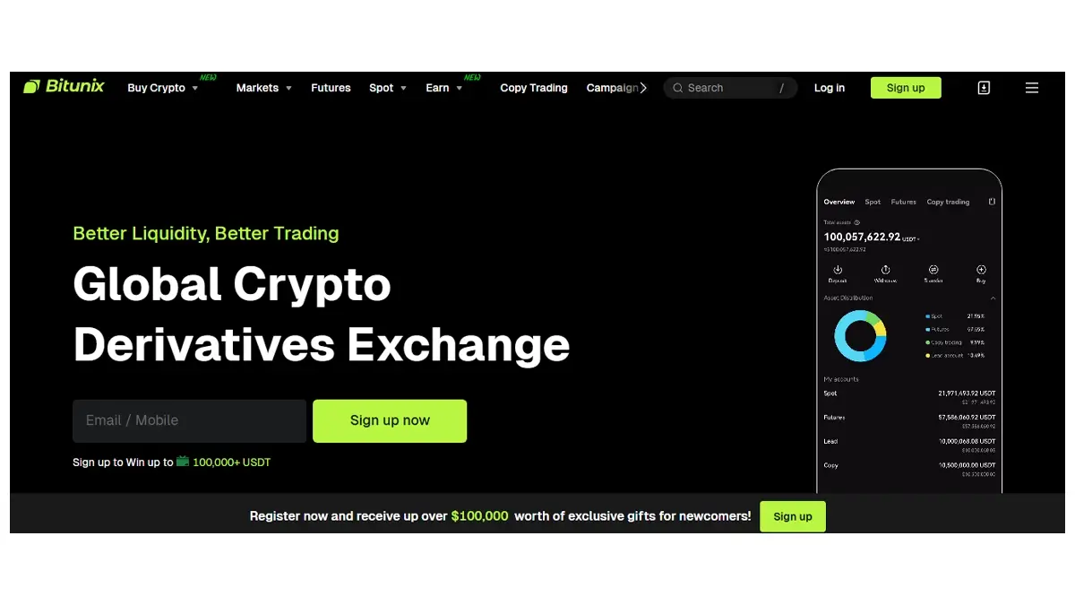 ثبت نام در صرافی بیت یونیکس