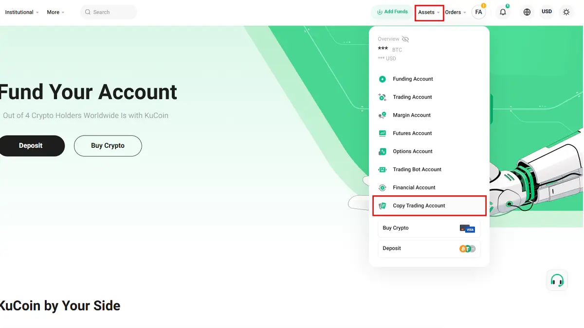 پلتفرم کپی تریدینگ ارز دیجیتال کوکوین