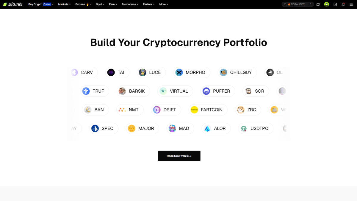 تصویر مربوط به صرافی بیت یونیکس در مقاله بهترین صرافی برای خرید ترون