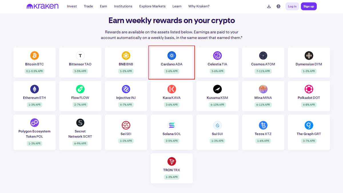 عکس صرافی کراکن در مقاله بهترین صرافی برای خرید کاردانو