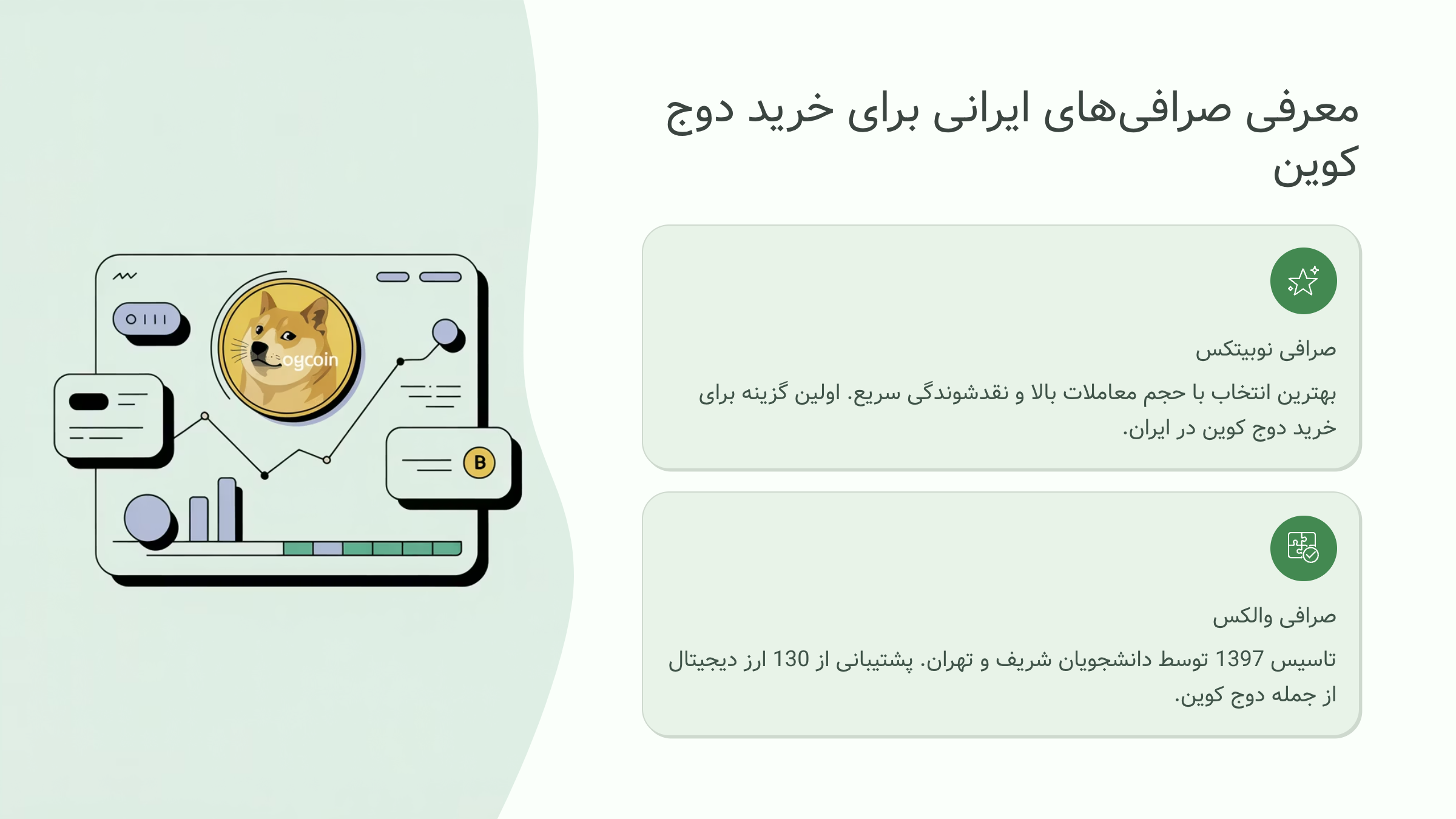 معرفی صرافی‌های ایرانی برای خرید دوج کوین