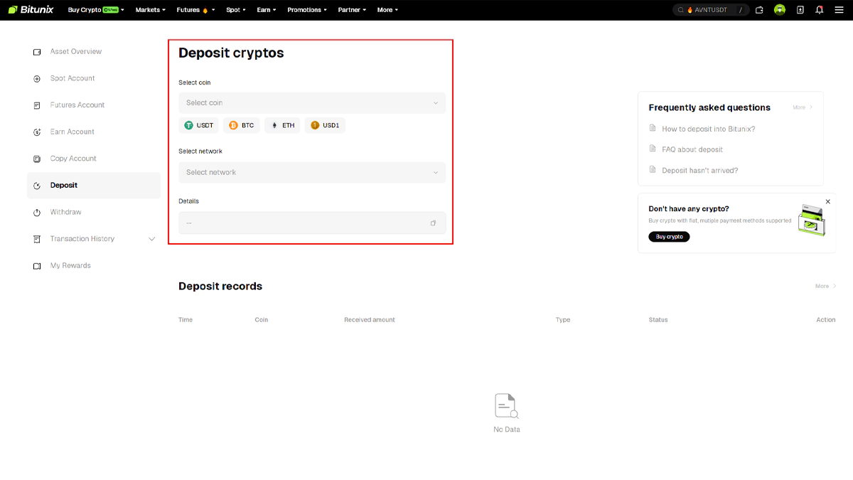 واریز پول به حساب در بیت یونیکس