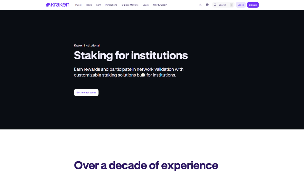 تصویر صرافی کراکن در مقاله بهترین صرافی برای استیکینگ