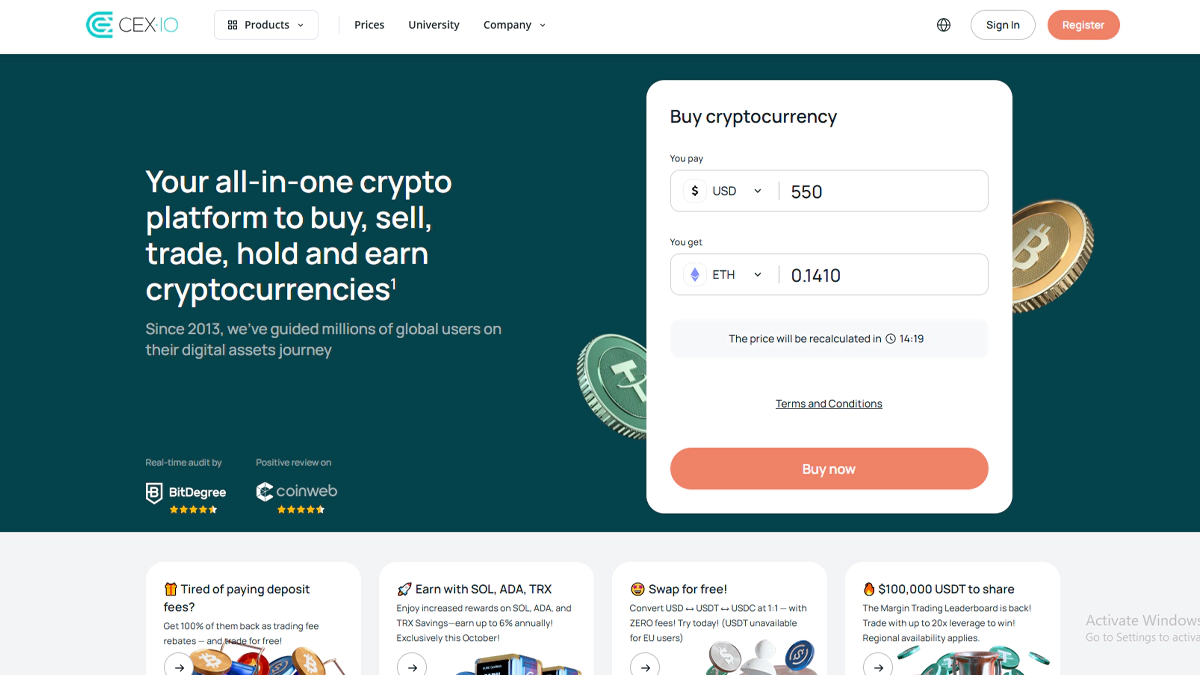 تصویر صرافی cex