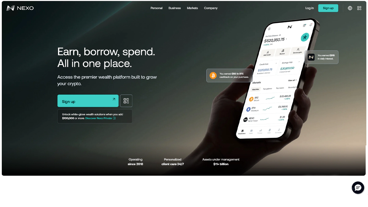 تصویر صرافی نکسو در مقاله بهترین صرافی برای استیکینگ