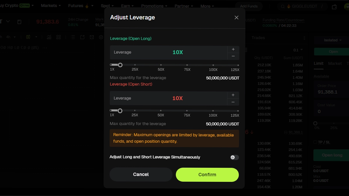 تصویر اهرم در معامله فیوچرز مربوط به مقاله بهترین صرافی برای معاملات اهرمی